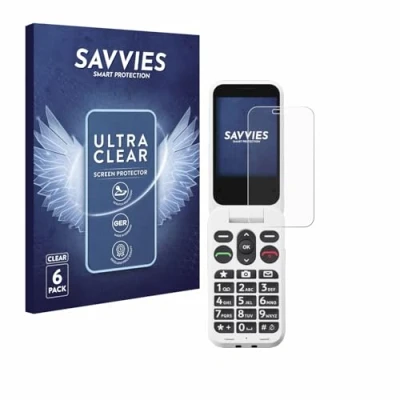 Afbeelding van Savvies Screenprotector voor Doro Leva L20 Folie Beschermfolie transparant (6 Stuks)