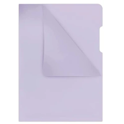 Afbeelding van DONAU 1784095PL 23 aktetas van het type L DIN A4 / 100 stuks/kleur: paars/PP hardfolie 180 μm/zijdelings open transparant glashelder kristallijn stabiele zichthoezen transparante hoezen