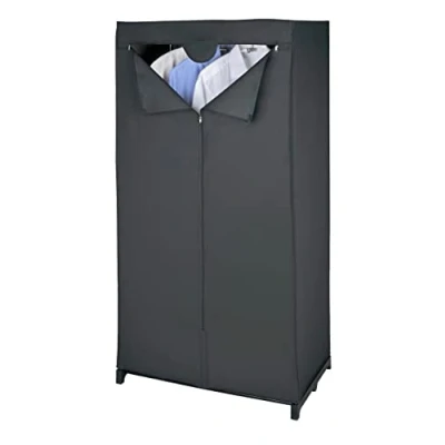 Afbeelding van WENKO Kledingkast Deep black Afmeting (b x h d): 75 150 50 cm