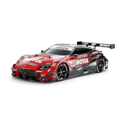 Afbeelding van TAMIYA 47503 1:10 RC Motul Autech Z 2023 TT 02 op afstand bestuurbare auto, voertuig, modelbouw, assemblage, hobby, bouwpakket, voorgelakt