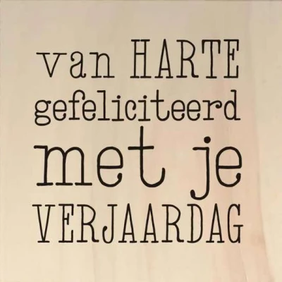 Afbeelding van Van harte gefeliciteerd met je verjaardag Ansichtkaart hou