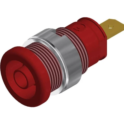 Afbeelding van SKS Hirschmann SEB 2610 F4,8 Veiligheids labconnector, female Bus, inbouw verticaal Stift Ø: 4 mm Rood 1 stuk(s)