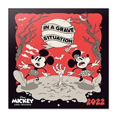 Afbeelding van Disney Wandkalender 2022 Mickey Mouse 30 X Cm Papier Rood
