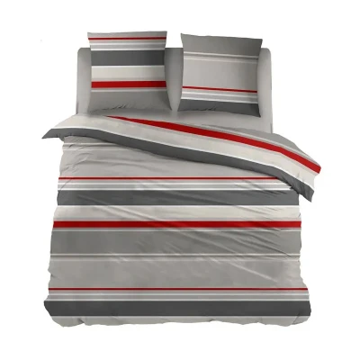 Afbeelding van Snoozing Basha Flanel Dekbedovertrek Tweepersoons 200x200/220 cm + 2 kussenslopen 65x65 Grijs
