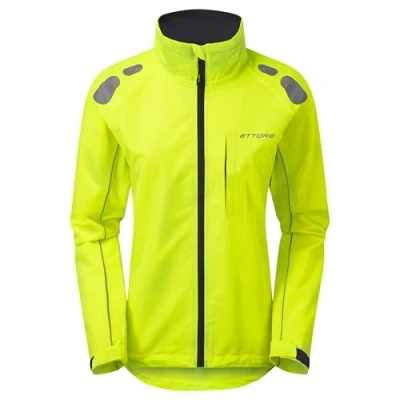 Afbeelding van Ettore Dames Waterdicht Ademend Fietsjack Hoge Zichtbaarheid Hi Vis Night Eagle 40