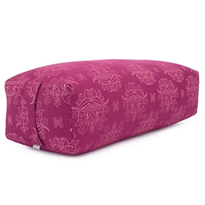 Afbeelding van Bodhi yoga Bolster Salamba Lotus Maharaja Collection rechthoekig wasbare overtrek van katoen yogarol met speltvulling accessoires voor resterende en yin bessen