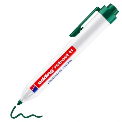 Afbeelding van Edding Permanentmarker groen streepbreedte 1,5 3 mm ronde punt 10 stuks 4 11004