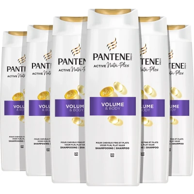 Afbeelding van Pantene Pro V Active Nutri Plex Volume &amp; Body Shampoo voor Fijn, Plat Haar Voordeelverpakking 6 x 250ml
