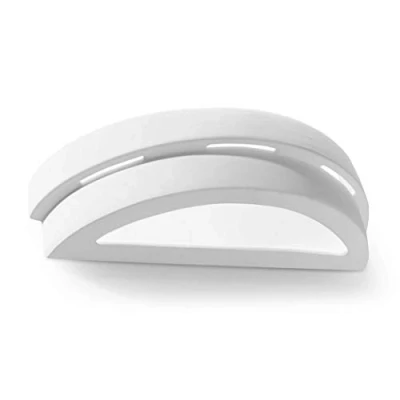 Afbeelding van Muurlamp HELIOS wit wandlamp keramiek/glas E27 IP20 230V AC