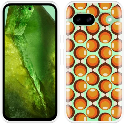 Afbeelding van Cazy Hoesje geschikt voor Google Pixel 8a 70s Oranje