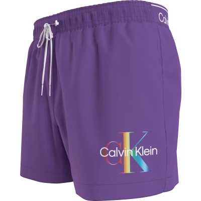 Afbeelding van Calvin Klein Short Drawstring swimshort heren zwembroek paars
