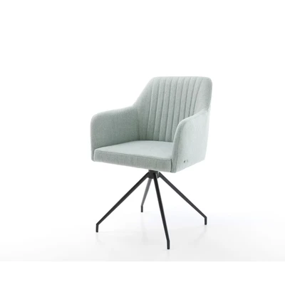 Afbeelding van Draaistoel Greg Flex kruisframe conisch zwart stripes mint 180 draaibaar