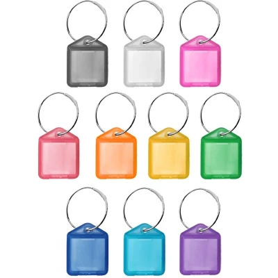 Afbeelding van CombiCraft Mini XS openklapbare sleutellabels 38x22mm kleurenmix 100 stuks