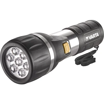 Afbeelding van Varta LED Day Light 2D Zaklamp Zwart, Zilver
