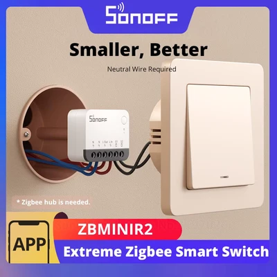 Afbeelding van SONOFF ZBMINI Extreme Zigbee Smart Switch (Neutral Wire Required)