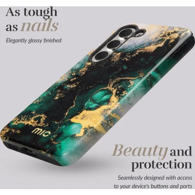 Afbeelding van MIO Green Marble Magsafe Compatible for Samsung S23 FE 5G