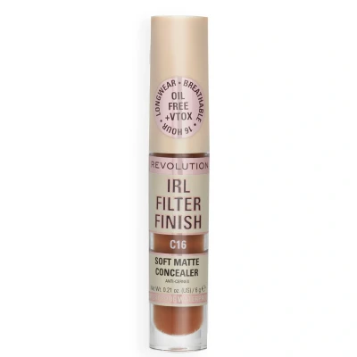 Afbeelding van Revolution Beauty, IRL Filter, Langhoudende Foundation, Medium tot Volledige Dekking, Matte Afwerking, 16 Uur Draagbaarheid,