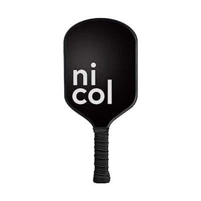 Afbeelding van Nicol Pickleball 2023 P One Langwerpige Paddle Frosted Carbon Fiber Oppervlak voor verhoogde spin en controle Aerodynamisch Racket Ontwerp Langwerpig handvat