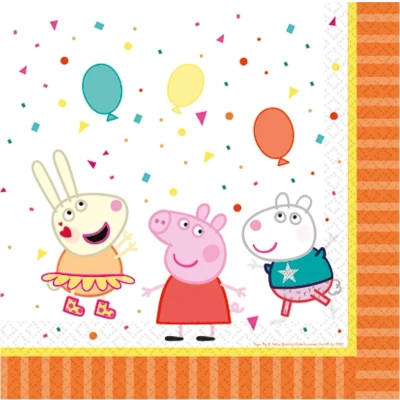 Afbeelding van Servetten Peppa Pig Confetti 16 stuks