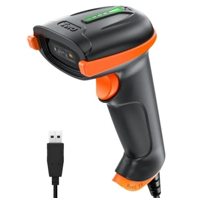 Afbeelding van Tera 2D Barcodescanner USB Bedraad, Handheld Scanner QR Data Matrix PDF417 1D Bar Code CMOS Afbeelding Barcodelezer Plug and Play, D5100Y
