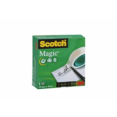 Afbeelding van Scotch M8101910 Magic 810 tape (celluloseacetaat, 19 mm x 10 m) mat/onzichtbaar pakket