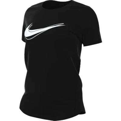 Afbeelding van Nike Performance ONE Swoosh Sport Tshirt, Dames, Maat: Large, Black