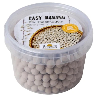 Afbeelding van Birkmann 429345 Easy Baking, herbruikbare blindbakballen van keramiek, bakwten voor het verzwaren deeg, 700 g in praktische opbergdoos, hittebestendig tot 230 C