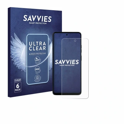Afbeelding van Savvies Screenprotector voor Motorola Moto G56 Folie Beschermfolie transparant (6 Stuks)