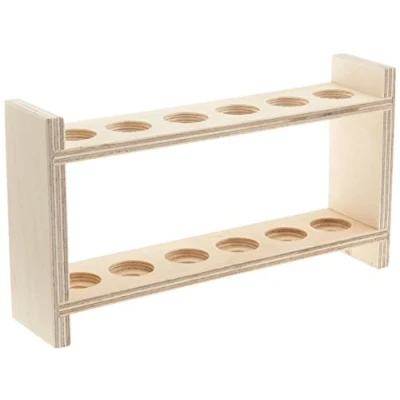 Afbeelding van NeoLab E 7051 Reageerbuisframe hout voor 6 glazen, gatdiameter 22 mm