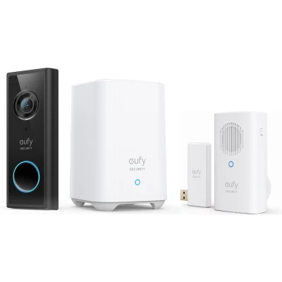 Afbeelding van Eufy Battery Set Chime + Slimme Deurbel Zwart