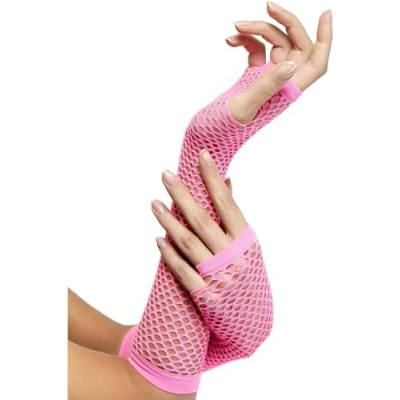 Afbeelding van Roze visnet handschoenen