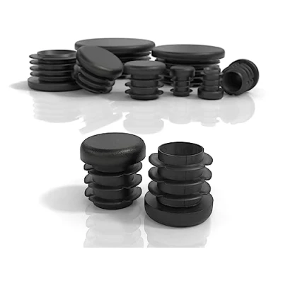 Afbeelding van PD® Lamellenpluggen rond 20mm voor ronde buis Eindkappen van PE kunststof Buispluggen het afdekken stalen buis, roestvaststalen aluminium &amp; profiel 4 st.