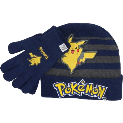Afbeelding van Pokemon Muts en handschoenen Blauw