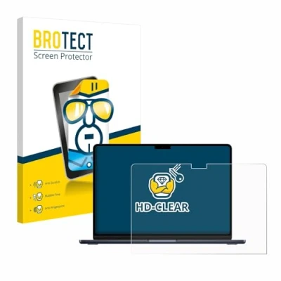 Afbeelding van BROTECT Screenprotector voor Apple MacBook Air 13&quot; M3 2024 Folie Beschermfolie transparant