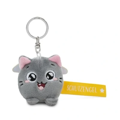 Afbeelding van Sleutelhanger kat &quot;Beschermengel!&quot; geel 5 cm