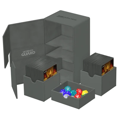 Afbeelding van Ultimate Guard Twin Flip&#039;n&#039;Tray Deck Case 200+ XenoSkin Monocolor Grey