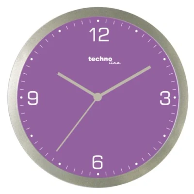 Afbeelding van Technoline, WT 9 quartz wandklok, violet, Ø 3cm
