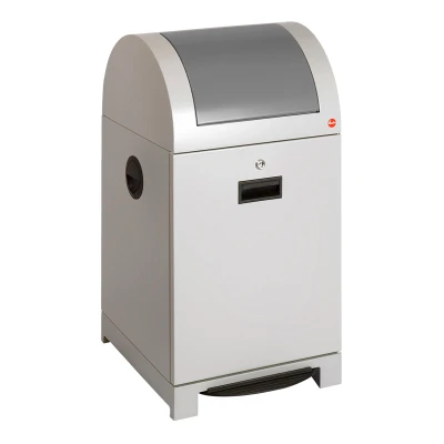 Afbeelding van Hailo Profiline pedaalemmer 40 liter wit/grijs
