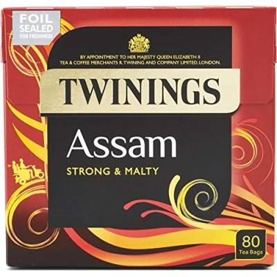 Afbeelding van Twinings Assam Zwarte Thee 80 Theezakjes 200g
