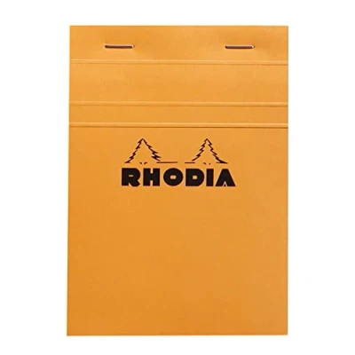 Afbeelding van Rhodia Pad Orange 4x6: White Graph Grid Sheets