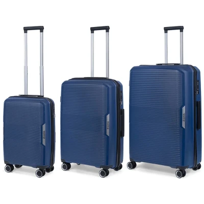 Afbeelding van TravelZ Swinger Kofferset 3 delig Lichtgewicht koffers met TSA slot Blauw