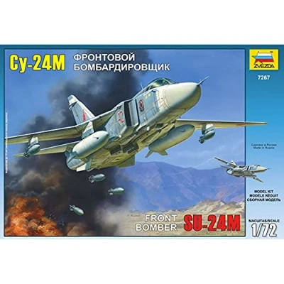 Afbeelding van 1:72 Zvezda 7267 Front Bomber SU 24M &quot;Fencer D&quot; Plastic Modelbouwpakket