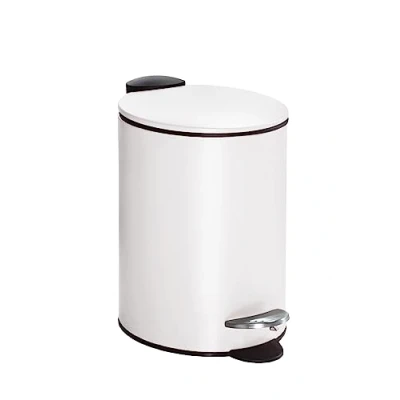 Afbeelding van Kleine Wolke Afvalemmer Silence wit 3 ltr
