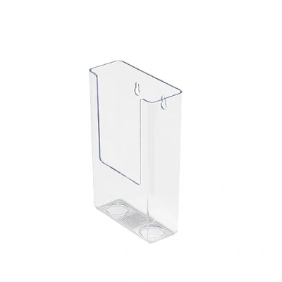 Afbeelding van Deflecto Flatback brochurestandaard voor wandmontage 1 vak staand formaat 1/3 A4 transparant