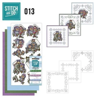 Afbeelding van Stitch and Do 13 Vogelhuisjes