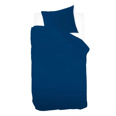 Afbeelding van Snoozing Sade Dekbedovertrek Eenpersoons 140x200/220 cm Blauw