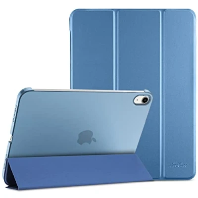 Afbeelding van ProCase hoes voor 2022 10,9 inch iPad 10e generatie 10 Case model A2696 A2757, licht dunne harde beschermhoes Smart Folio Cover compatibel met 2022, blauw