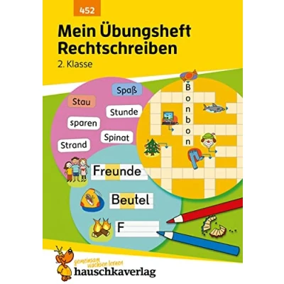Afbeelding van Mein Übungsheft Rechtschreiben 2. Klasse: Deutsch: Aufgaben mit Lösungen wiederholen, trainieren, lernen: 452