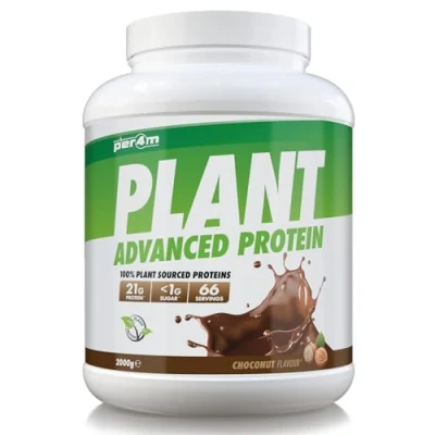 Afbeelding van Per4m Plant Protein 2000g Choconut Proteïne poeder Eiwitpoeder Eiwitten Eiwit shake Vegan