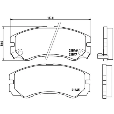 Afbeelding van Brembo Remblokset P 59 020